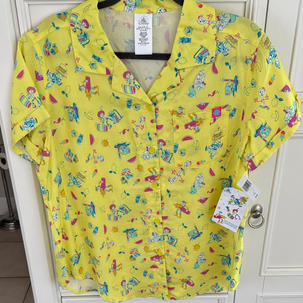 Disney Vibrant Yellow Character Shirt